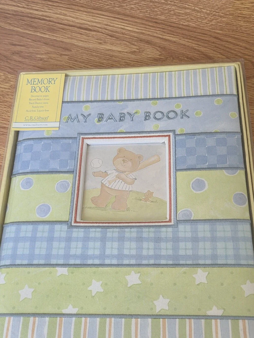 C.R. Gibson Cathy Heck Baby Boy Memory Book New Nursery Newborn Gift